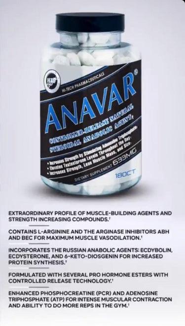 Hi-Tech | Anavar 180ct.